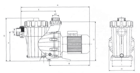 Насос Victoria Plus 34 м3/ч 2,2 кВт, 3,0 л.с. 230 II